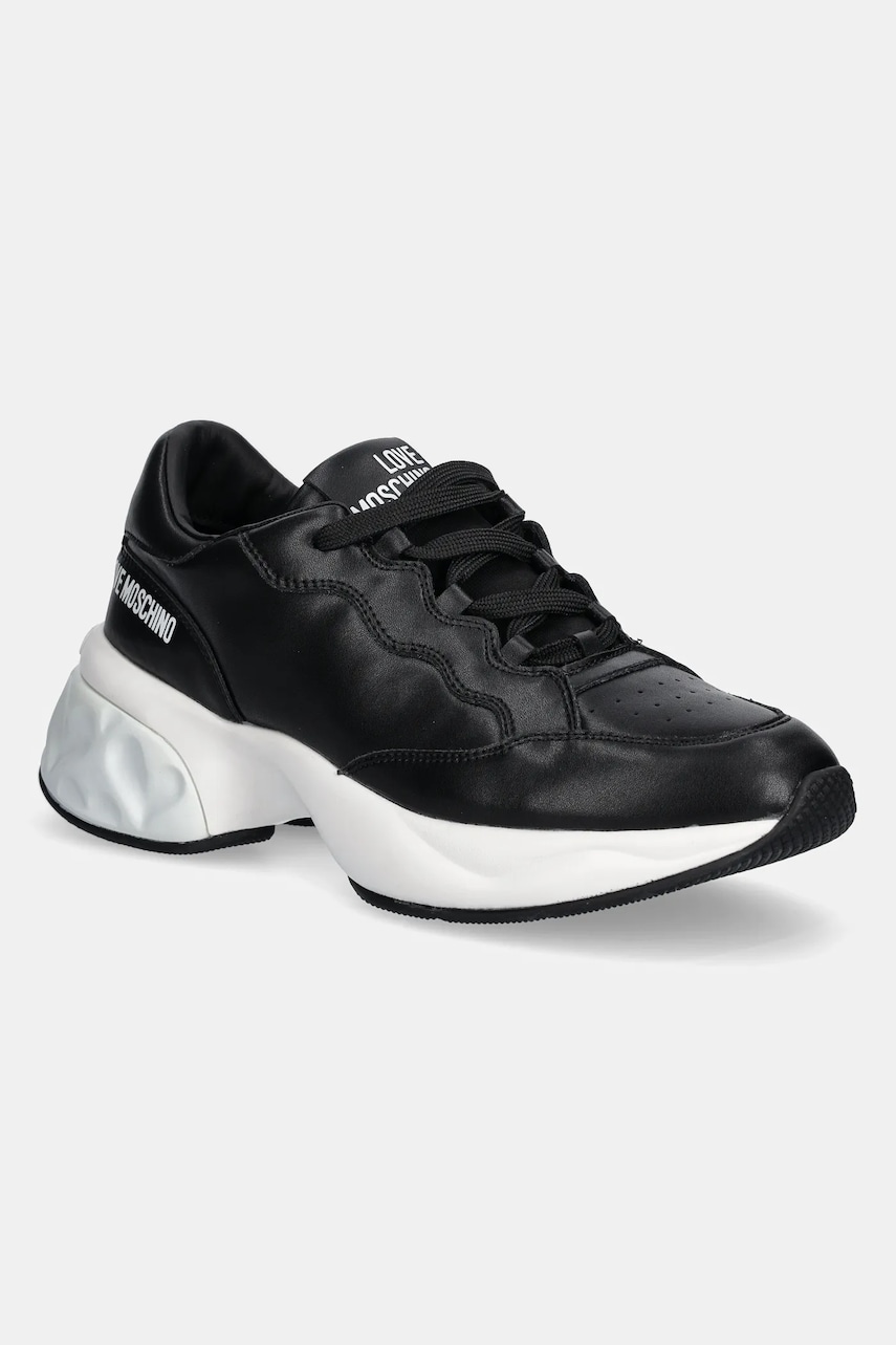 Love Moschino sneakers din piele culoarea negru, JA15306G1MIAF00A