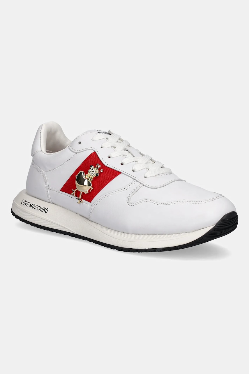 Love Moschino sneakers culoarea alb, JA15373G1MIAL10A Love Moschino sneakers culoarea alb, JA15373G1MIAL10A