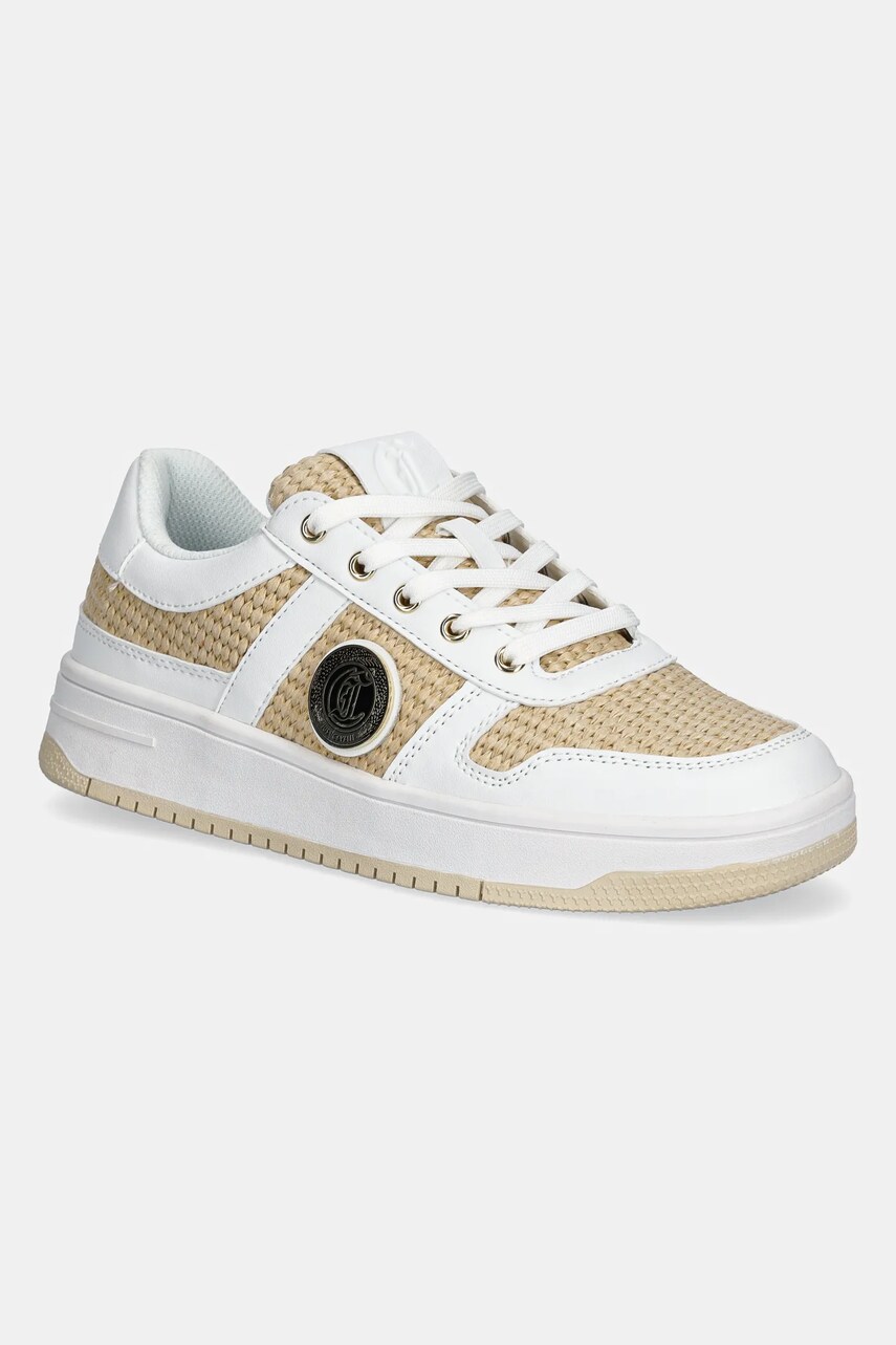 Just Cavalli sneakers femei, culoarea bej, 78RA3SM6ZSC39S15