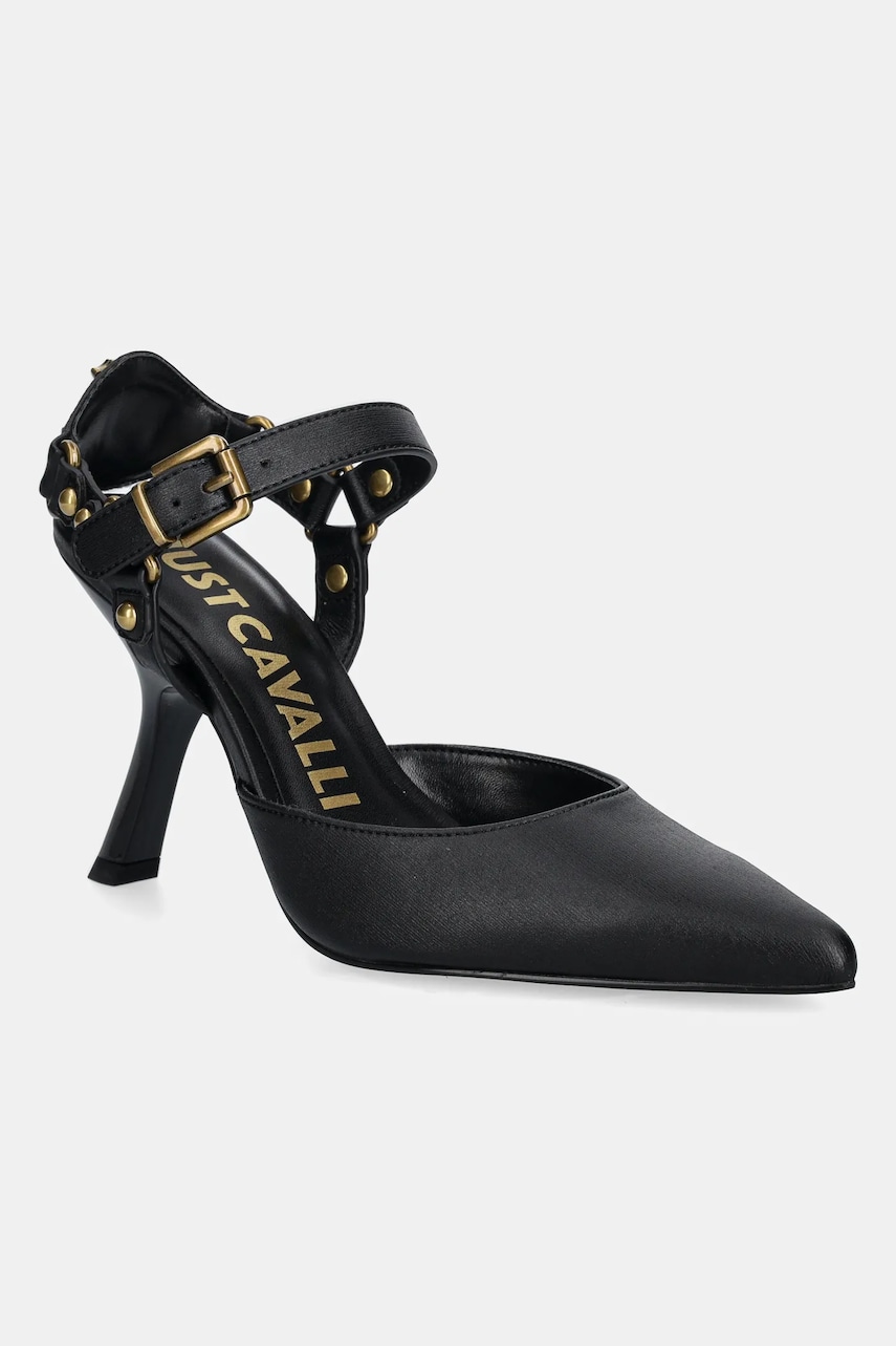 Just Cavalli pantofi cu toc culoarea negru, 78RA3S14ZS984899 Just Cavalli pantofi cu toc culoarea negru, 78RA3S14ZS984899