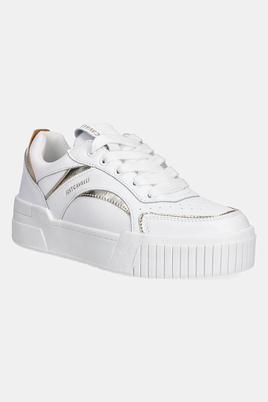 Just Cavalli sneakers din piele femei, culoarea alb, 78RA3ST2ZPA98QA9 Just Cavalli sneakers din piele femei, culoarea alb, 78RA3ST2ZPA98QA9