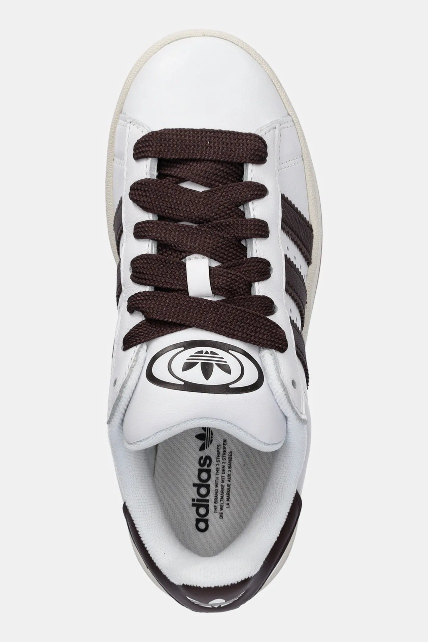 Δερμάτινα αθλητικά παπούτσια adidas Originals Campus 00s χρώμα: άσπρο, JQ7767 φωτογραφία