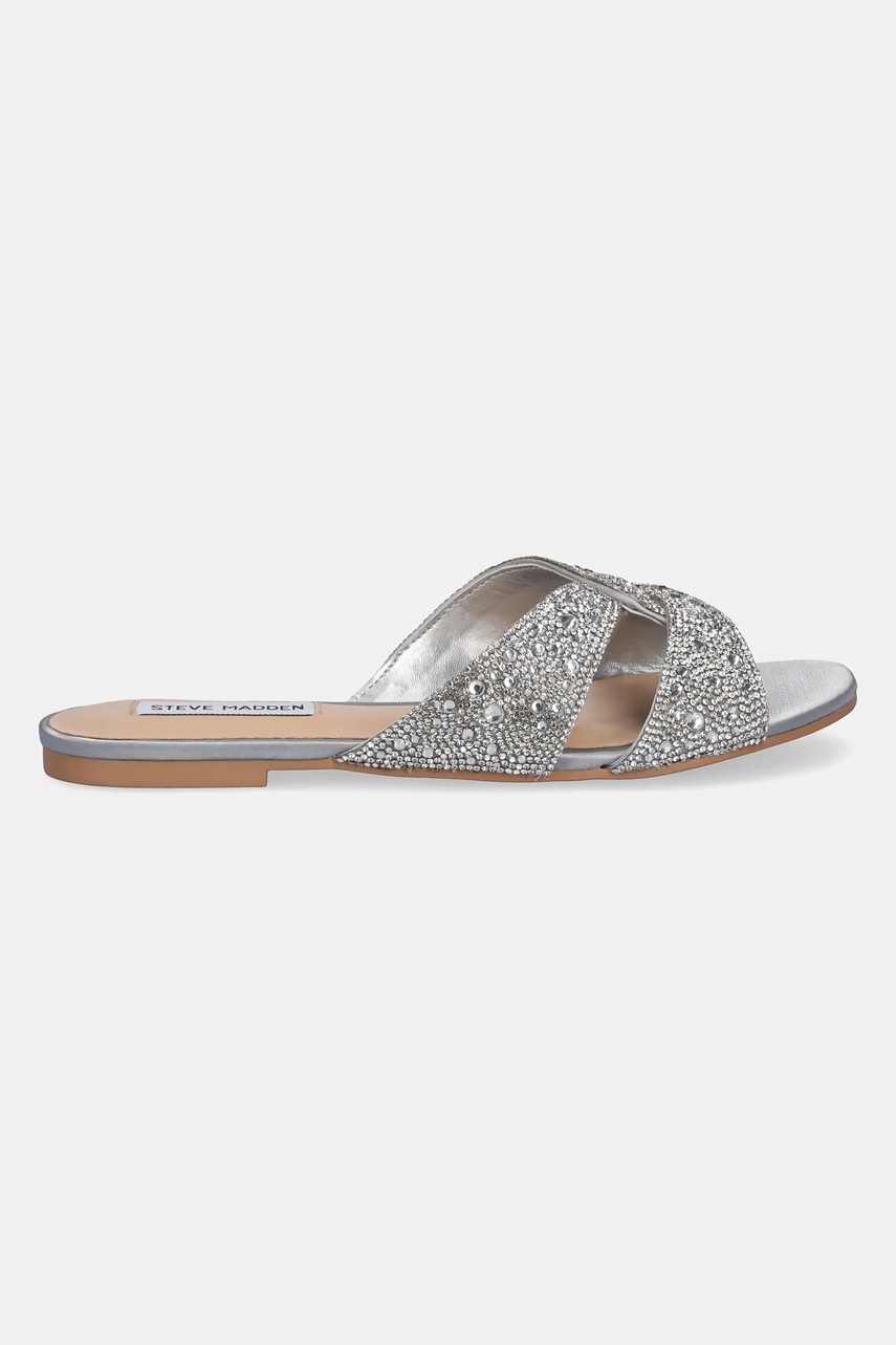 Шлепанцы Steve Madden Musa цвет серебрянный SM11003835 Шлепанцы Steve Madden Musa цвет серебрянный SM11003835