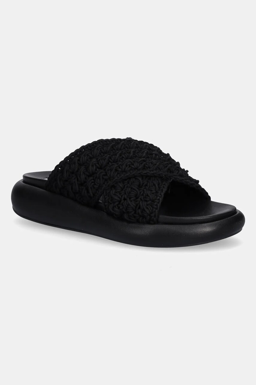 Levně Pantofle Steve Madden Guideline dámské, černá barva, na platformě, SM11003828