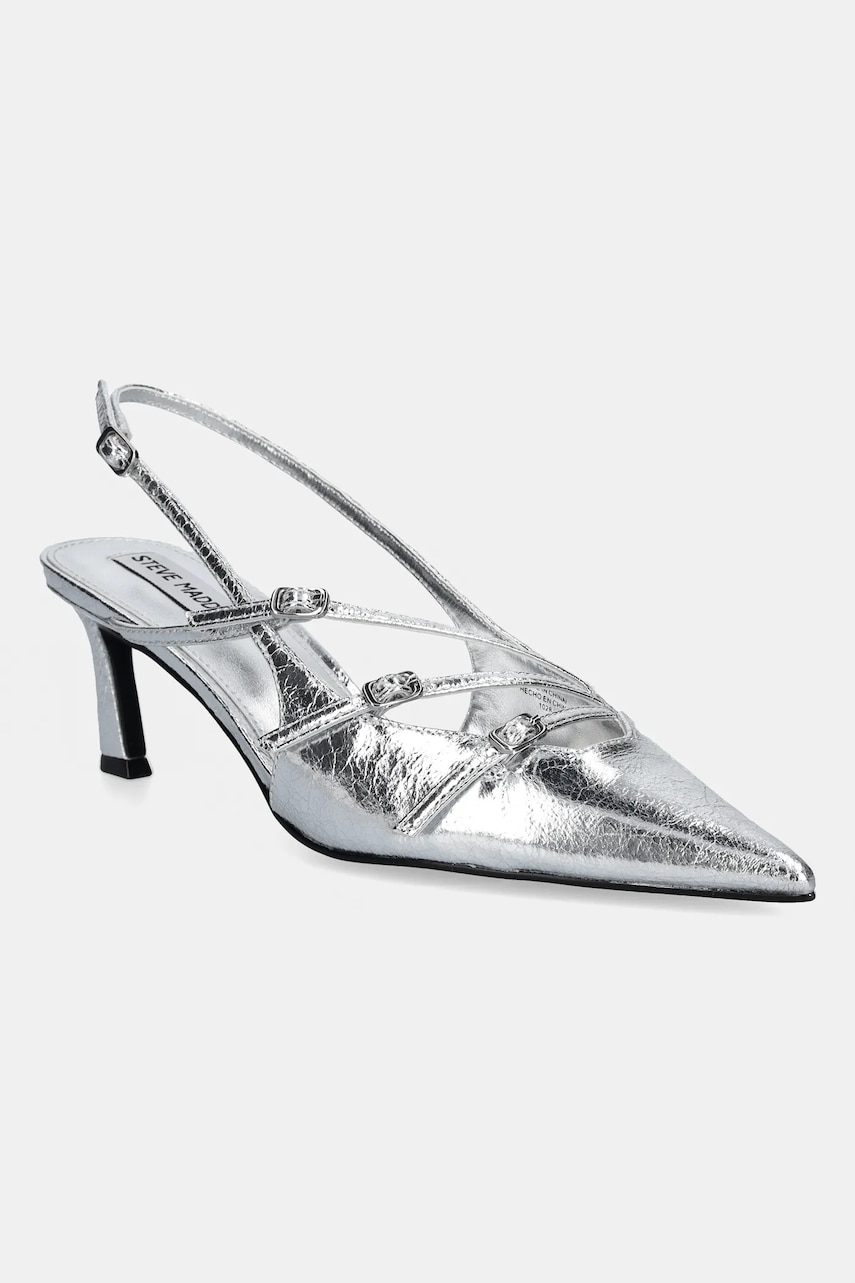Steve Madden pantofi cu toc Liana culoarea argintiu, SM11003386