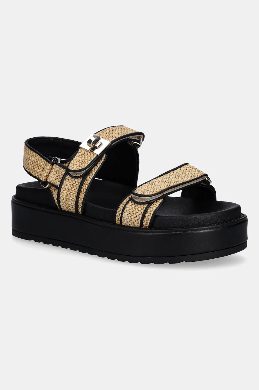 Steve Madden sandale Bigmona femei, culoarea bej, cu platforma, SM11003458 Steve Madden sandale Bigmona femei, culoarea bej, cu platforma, SM11003458