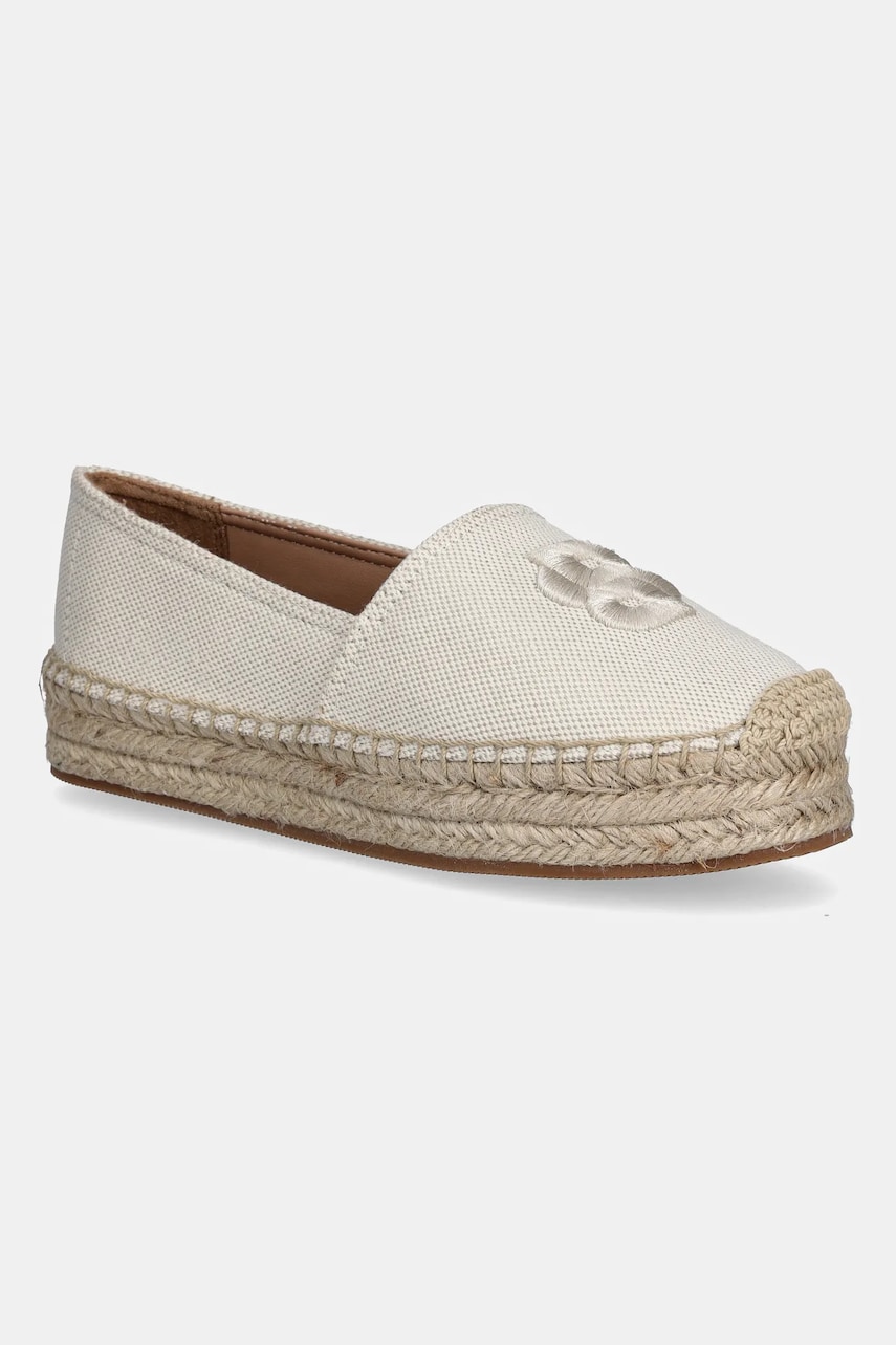 BOSS espadrile Madeira culoarea bej, cu platforma, 50542336