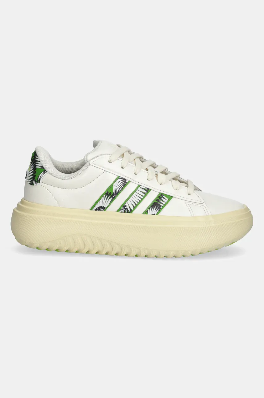 Кроссовки adidas Grand Court Platform женские цвет бежевый JS2896 Кроссовки adidas Grand Court Platform женские цвет бежевый JS2896