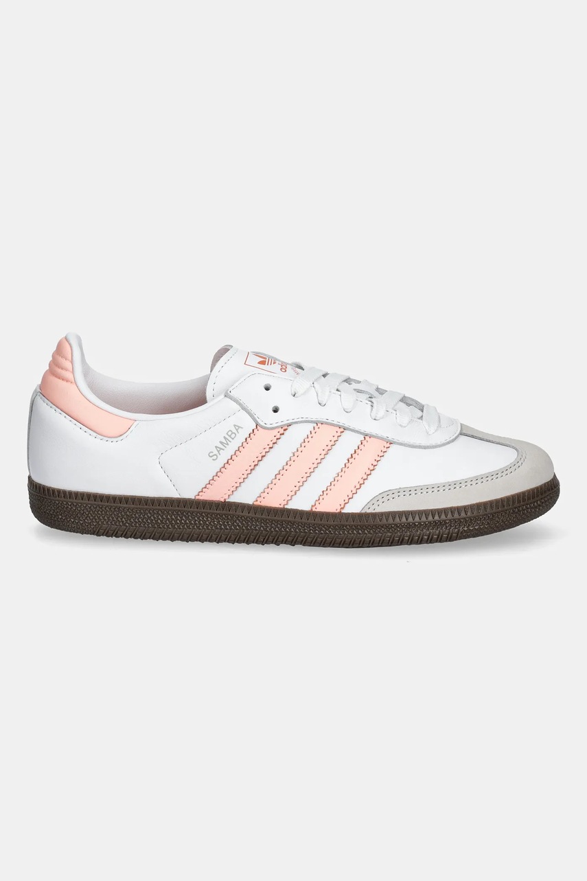 Кожаные кроссовки adidas Originals Samba Og W цвет белый JH5687