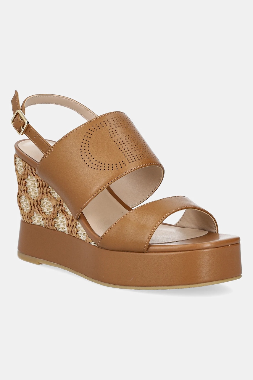 Levně Kožené sandály Liu Jo KAREN 06 hnědá barva, SA5115P0102S1853