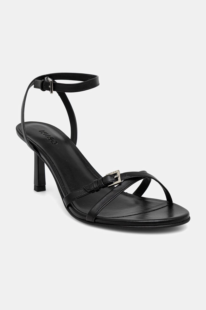 HUGO stilettos de piele Katniss culoarea negru, 50542112