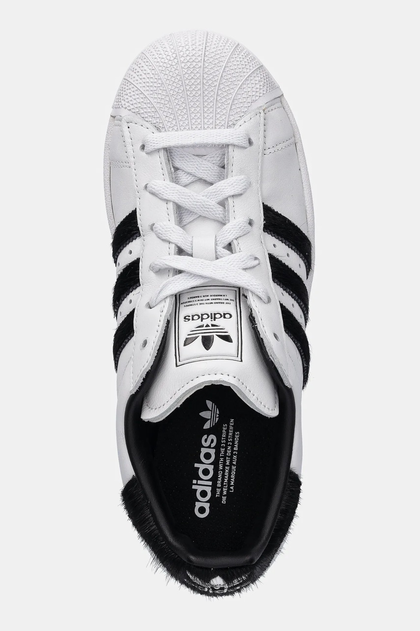 Δερμάτινα αθλητικά παπούτσια adidas Originals Superstar II W χρώμα: άσπρο, JH7052 φωτογραφία