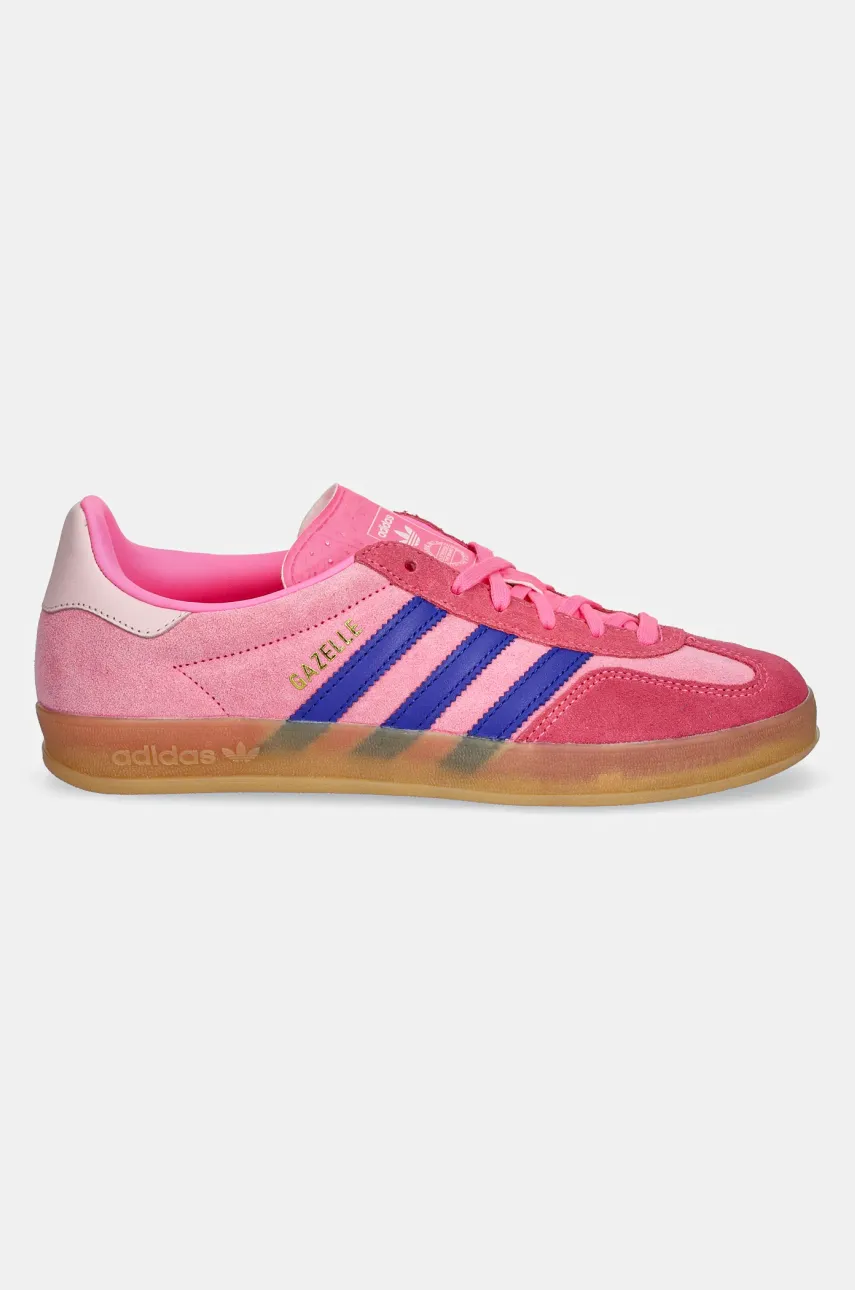 Замшевые кроссовки adidas Originals Gazelle Indoor W женские цвет розовый JQ0194 Замшевые кроссовки adidas Originals Gazelle Indoor W женские цвет розовый JQ0194