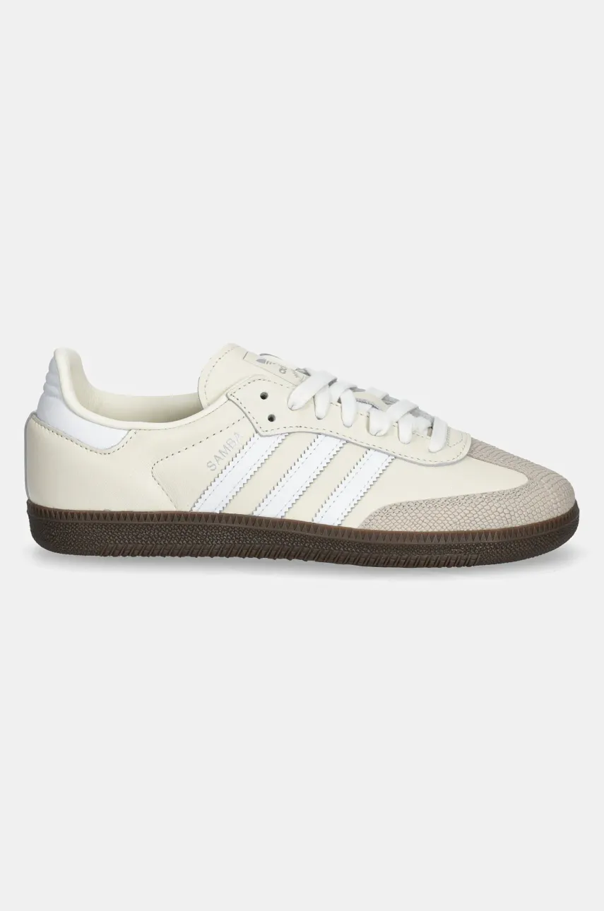 Кроссовки adidas Originals Samba OG W женская цвет бежевый JR8166 Кроссовки adidas Originals Samba OG W женская цвет бежевый JR8166