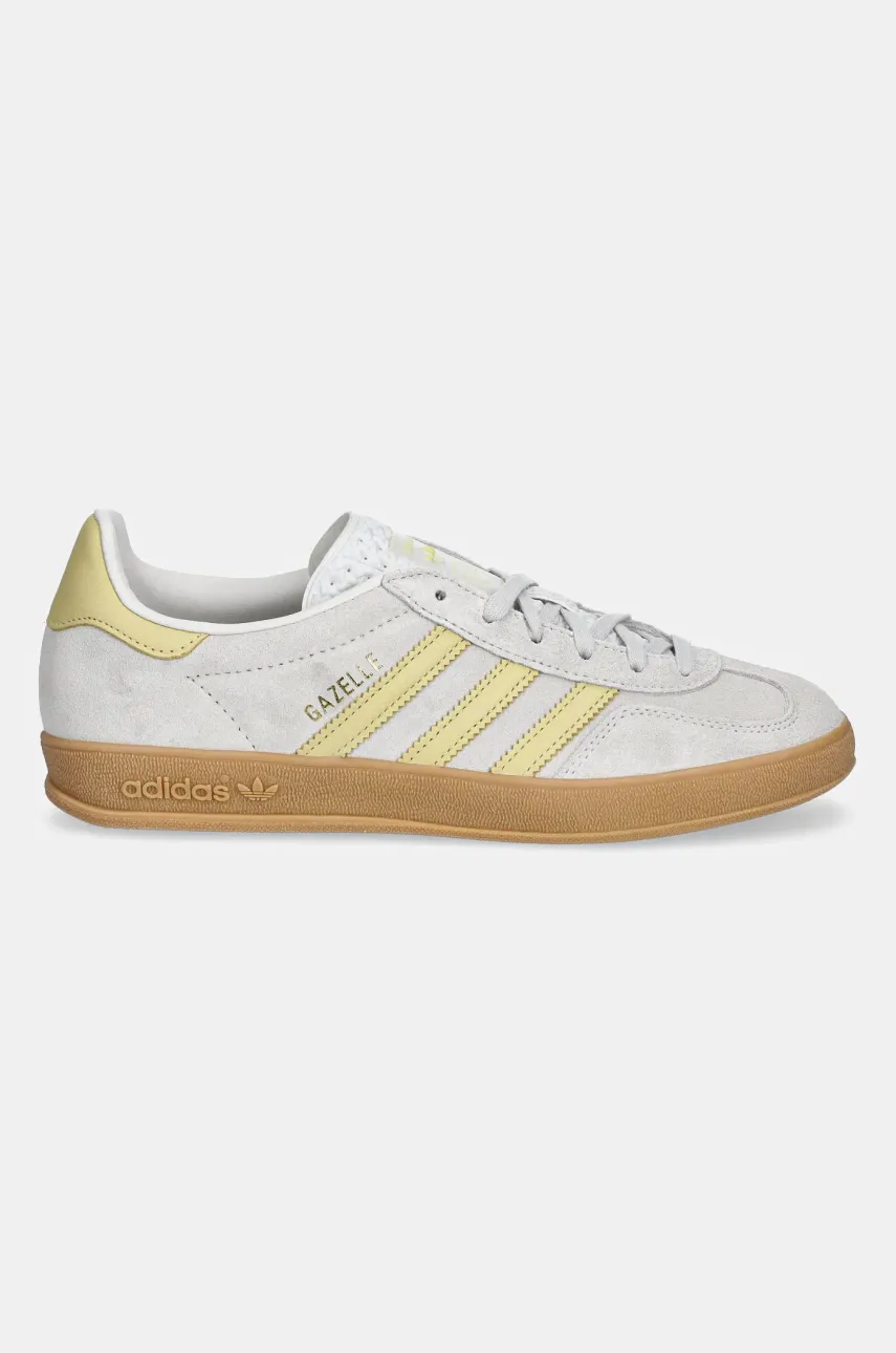 Замшевые кроссовки adidas Originals Gazelle Indoor женские цвет серый JS4145 Замшевые кроссовки adidas Originals Gazelle Indoor женские цвет серый JS4145