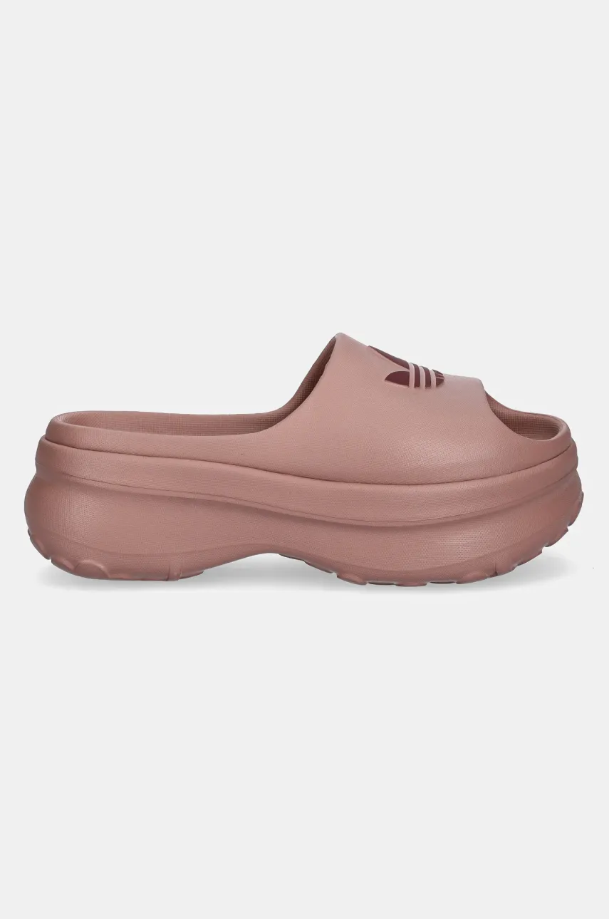 Шлепанцы adidas Originals Adifoam Stan Slide W женские цвет розовый JI2614 Шлепанцы adidas Originals Adifoam Stan Slide W женские цвет розовый JI2614
