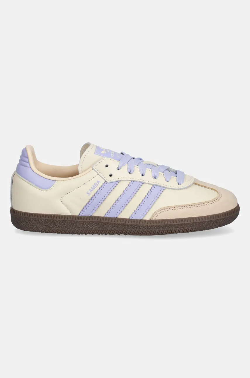 Кроссовки adidas Originals Samba OG W женская цвет бежевый JI2678 Кроссовки adidas Originals Samba OG W женская цвет бежевый JI2678
