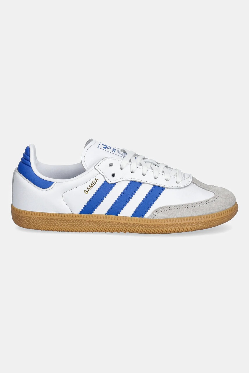 Кроссовки adidas Originals Samba OG J цвет белый JP5482 Кроссовки adidas Originals Samba OG J цвет белый JP5482