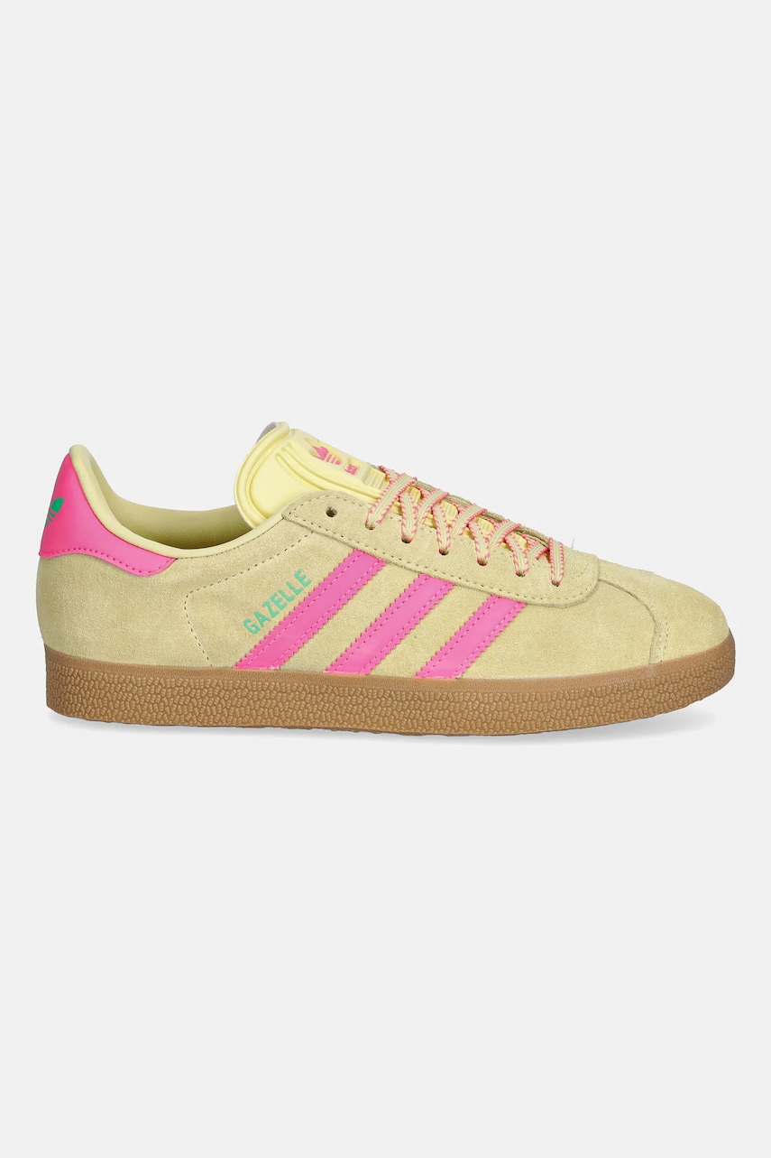 Замшевые кроссовки adidas Originals Gazelle цвет жёлтый JH7211 Замшевые кроссовки adidas Originals Gazelle цвет жёлтый JH7211