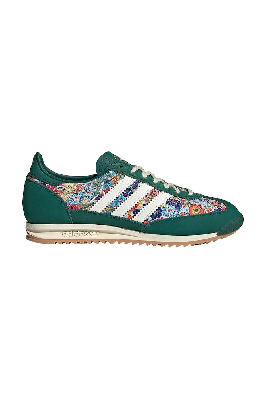 adidas Originals sneakers x Liberty London Sl 72 OG femei, culoarea verde, JH7226