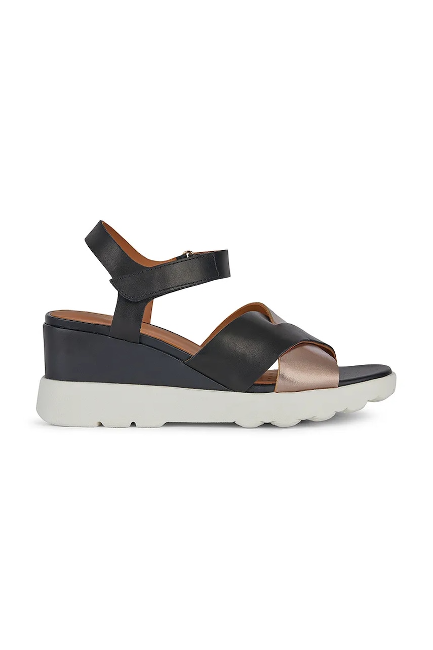 Geox sandale de piele D SPHERICA EC6 C culoarea negru, D45G0C 043CF C0067 Geox sandale de piele D SPHERICA EC6 C culoarea negru, D45G0C 043CF C0067