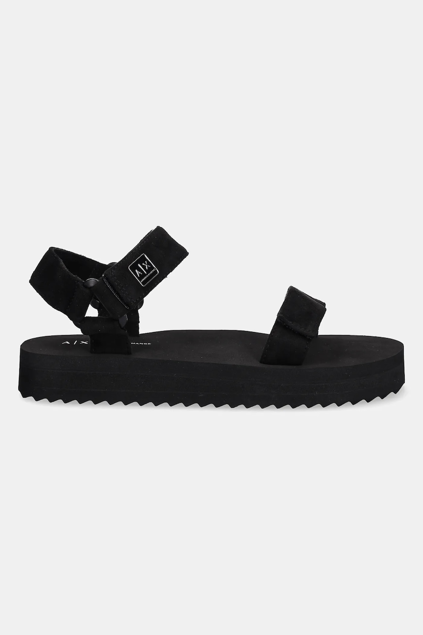 Сандалии Armani Exchange цвет чёрный на платформе XDP064 XV928 00002 Сандалии Armani Exchange цвет чёрный на платформе XDP064 XV928 00002