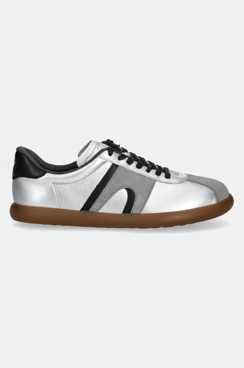 Кожаные кроссовки Camper Pelotas Soller женские цвет серебрянный K201608-012 Кожаные кроссовки Camper Pelotas Soller женские цвет серебрянный K201608-012