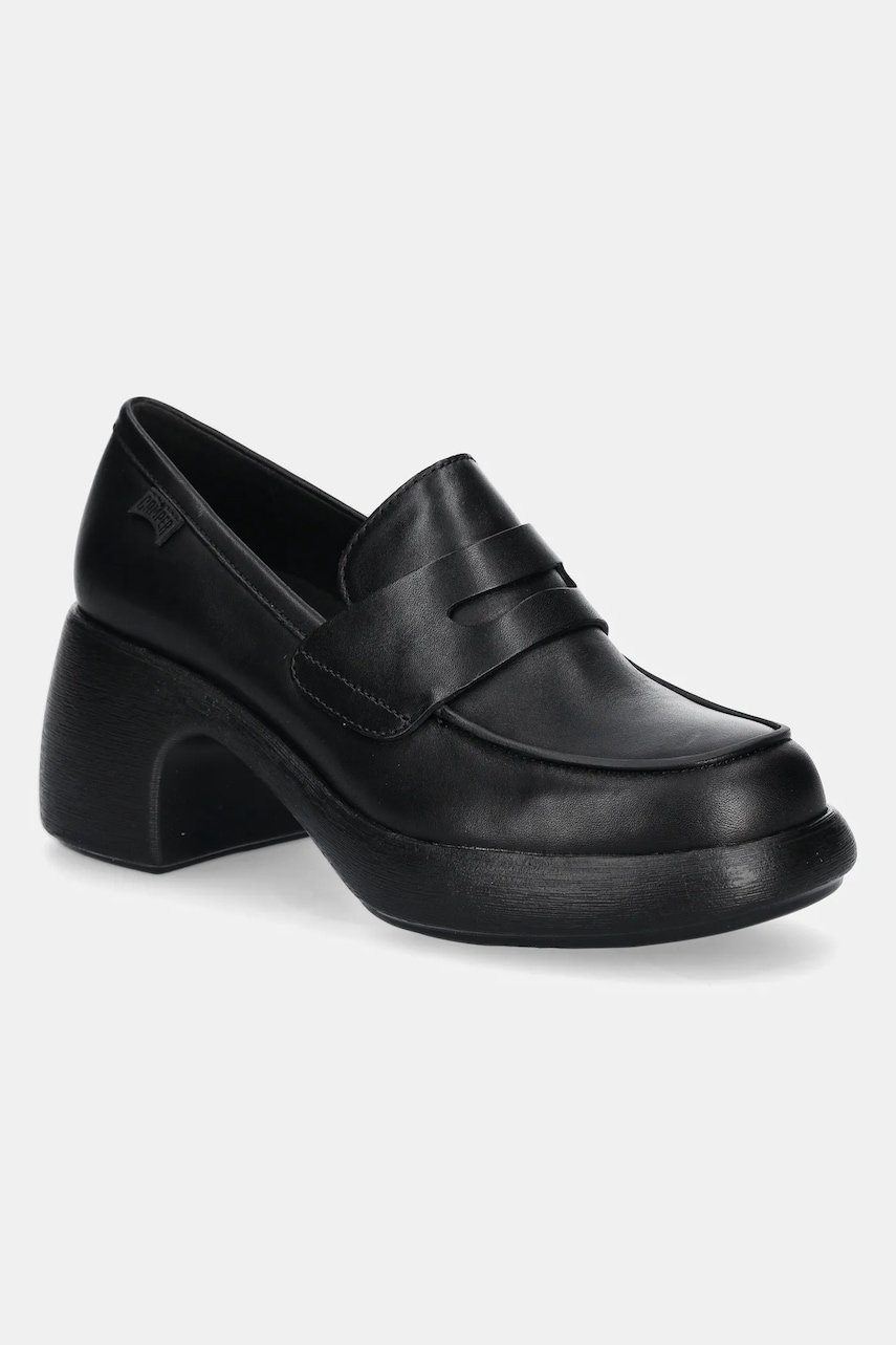 Camper pantofi de piele Thelma II culoarea negru, cu toc drept, K201787-001 Camper pantofi de piele Thelma II culoarea negru, cu toc drept, K201787-001