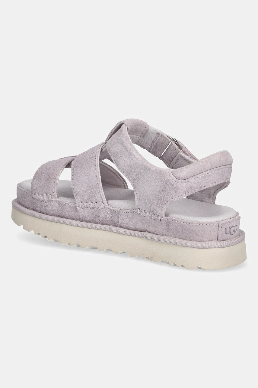 UGG velúr szandál Goldenstar Strap rózsaszín, platformos, 1137890-BYF termék 2. képe