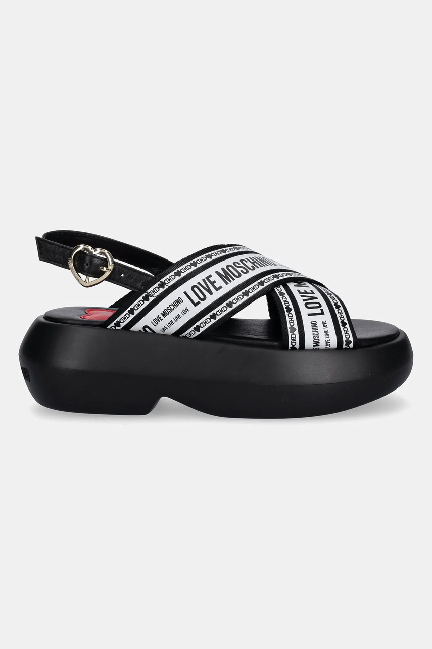 Сандалии Love Moschino цвет чёрный на платформе JA16207I0MIX200A