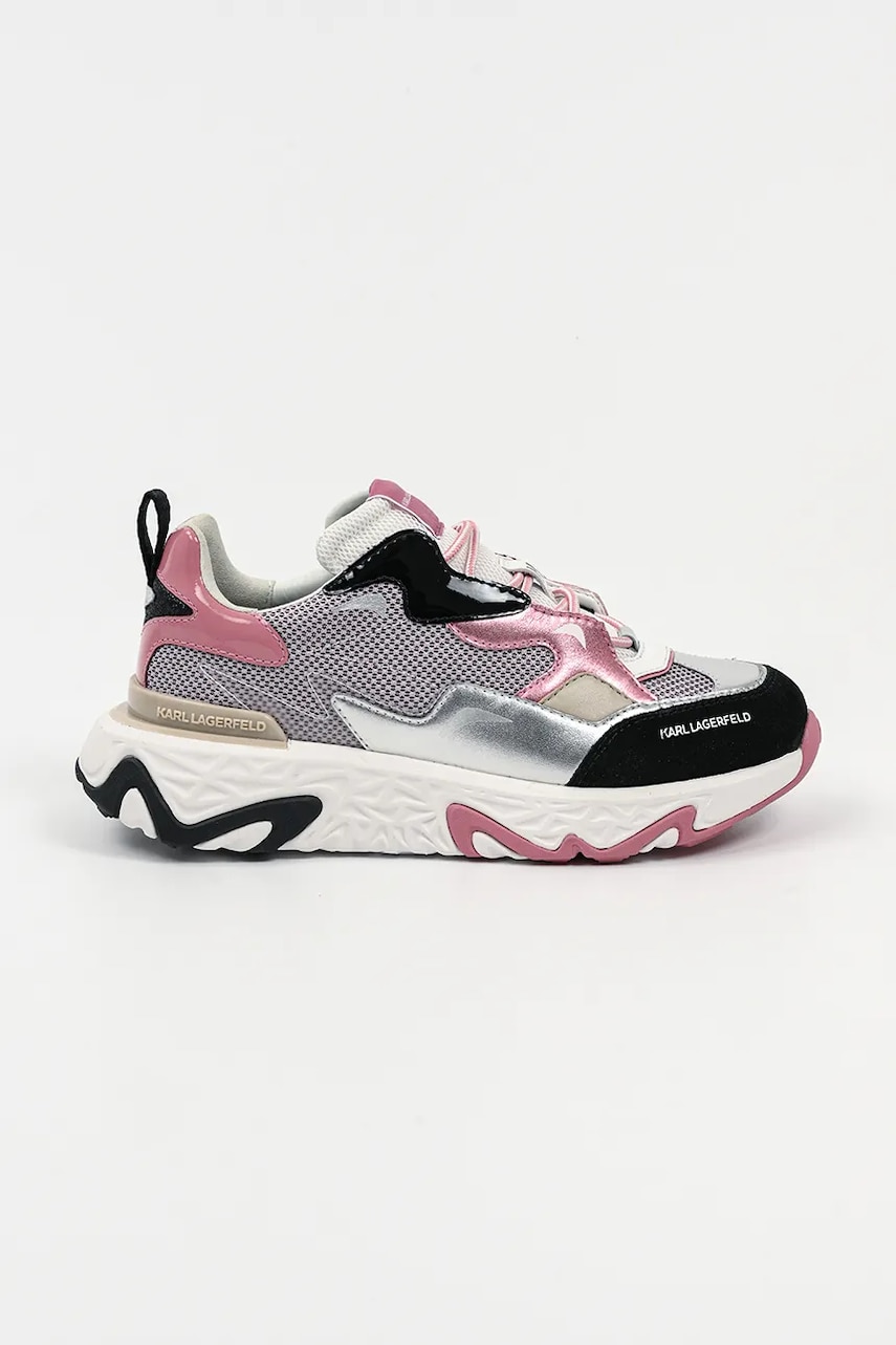 Karl Lagerfeld sneakers BLAZE femei, culoarea gri, KL62424