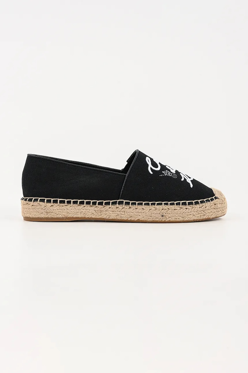 Karl Lagerfeld espadrile KAMINI DUO culoarea negru, KL81125 Karl Lagerfeld espadrile KAMINI DUO culoarea negru, KL81125