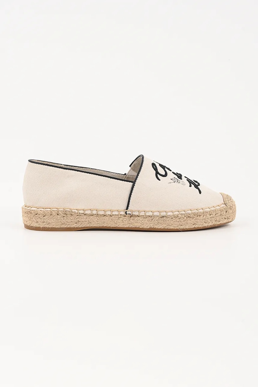Karl Lagerfeld espadrile KAMINI DUO culoarea bej, KL81125