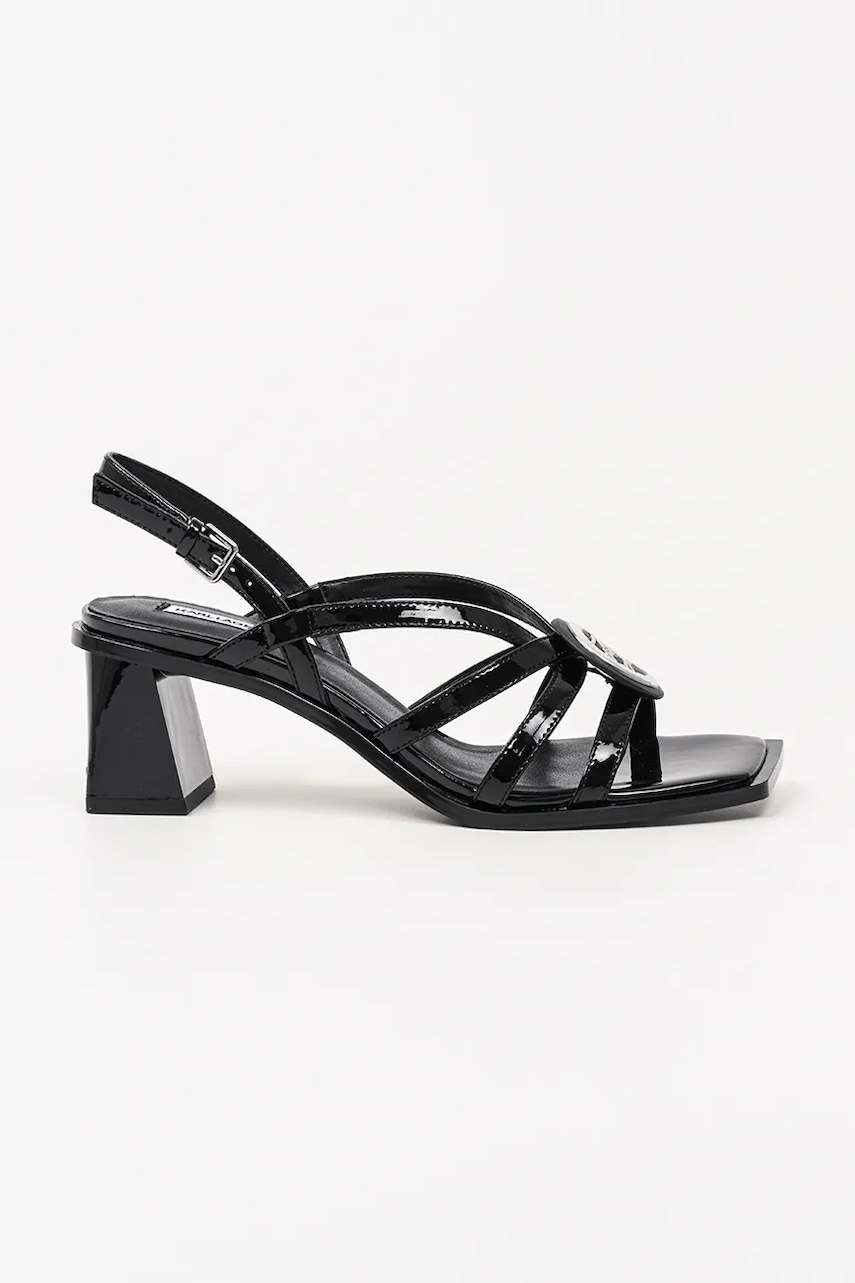 Karl Lagerfeld sandale de piele BEKKI culoarea negru, KL32625 Karl Lagerfeld sandale de piele BEKKI culoarea negru, KL32625