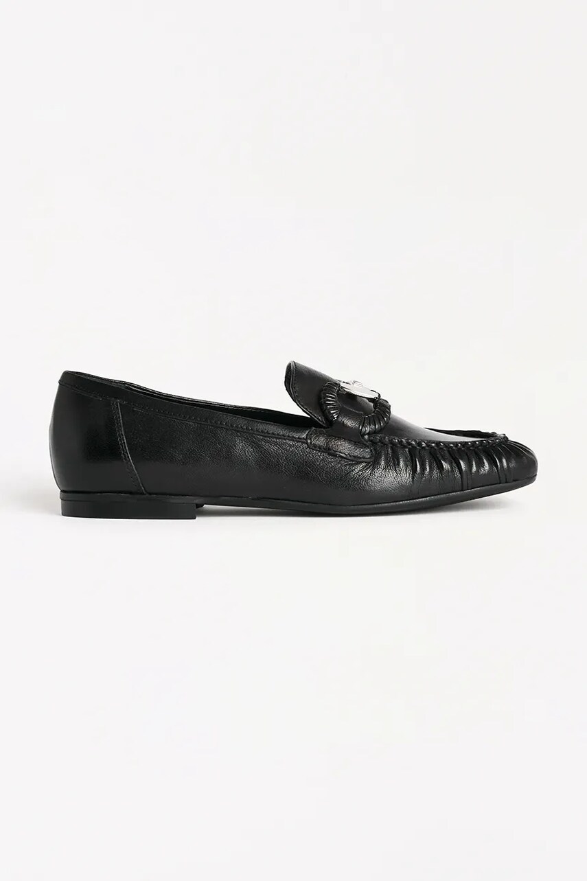 Karl Lagerfeld balerini de piele ELEIA culoarea negru, KL41123