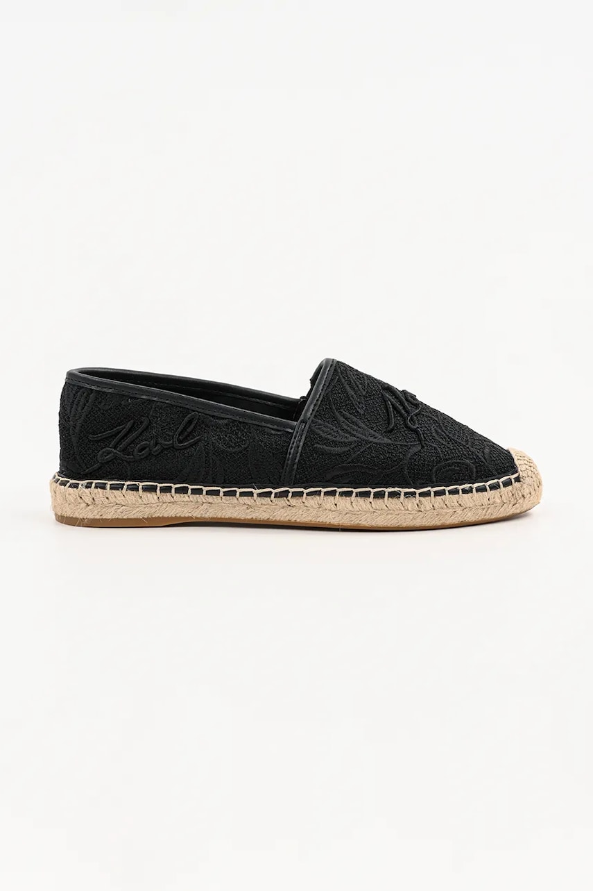 Karl Lagerfeld espadrile KAMINI culoarea negru, KL80121A Karl Lagerfeld espadrile KAMINI culoarea negru, KL80121A