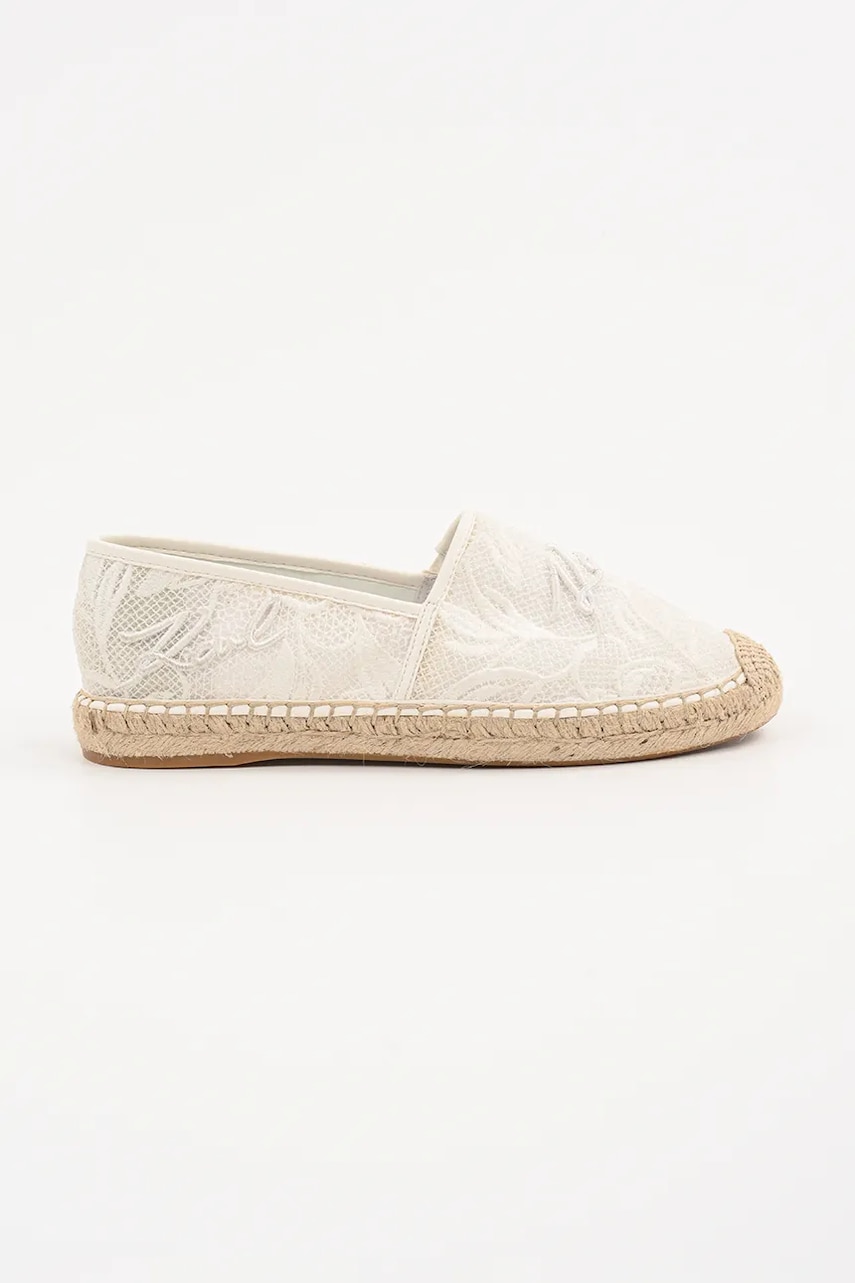 Karl Lagerfeld espadrile KAMINI culoarea alb, KL80121A Karl Lagerfeld espadrile KAMINI culoarea alb, KL80121A