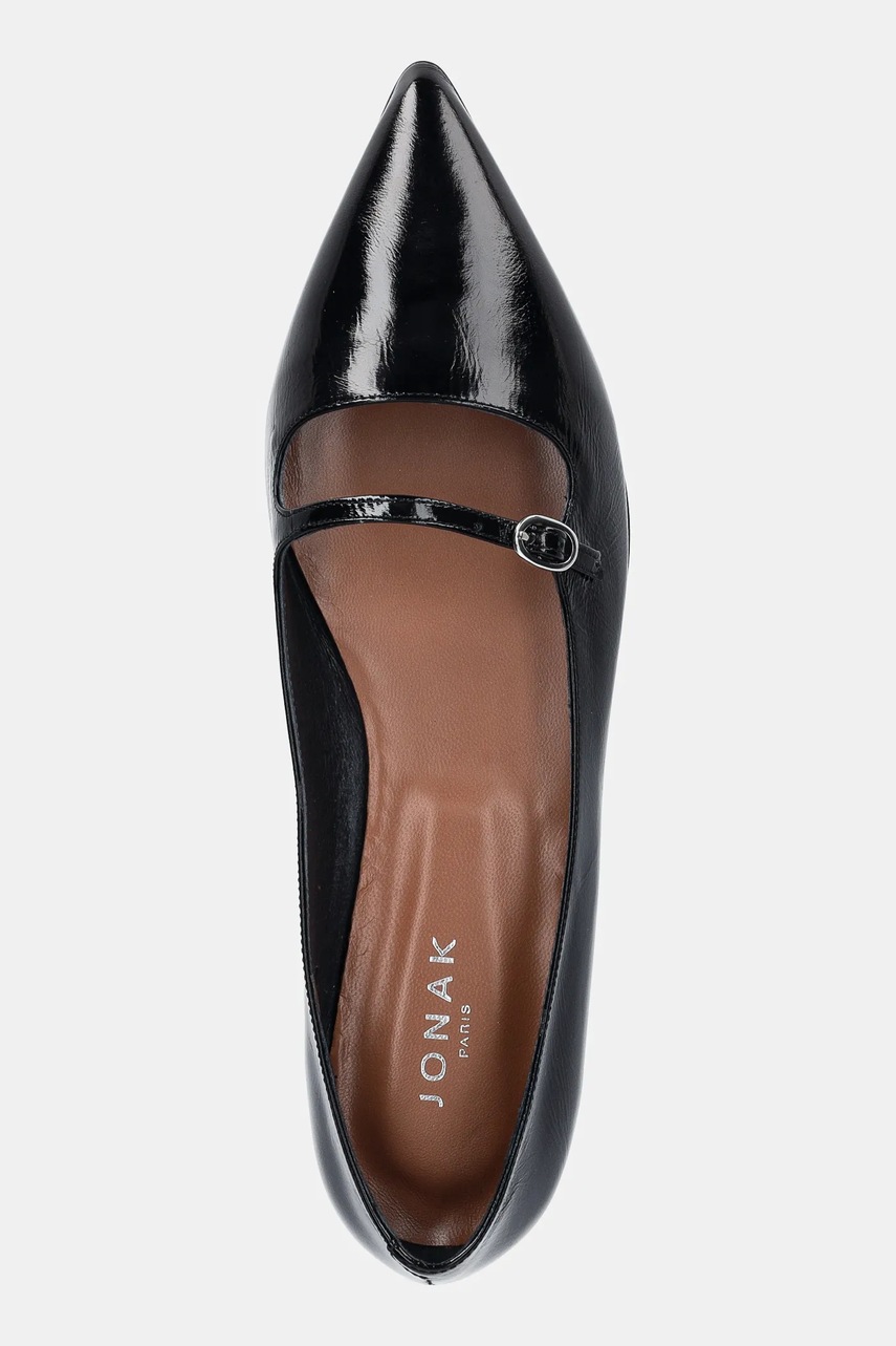 Δερμάτινες μπαλαρίνες Jonak DIJON χρώμα: μαύρο, 3500167 φωτογραφία