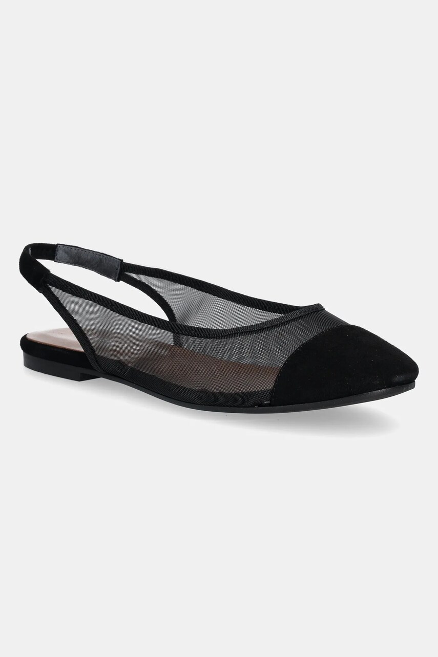 Jonak balerini DALAYO culoarea negru, cu toc deschis, 3600234
