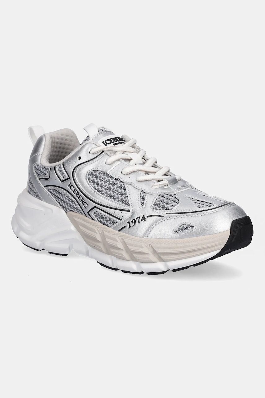 Iceberg sneakers ICB-ONE culoarea argintiu, ID21370P