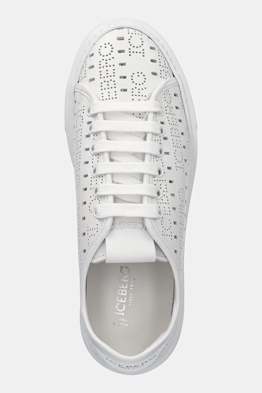 Δερμάτινα αθλητικά παπούτσια Iceberg Bozeman χρώμα: άσπρο, ID227701 φωτογραφία