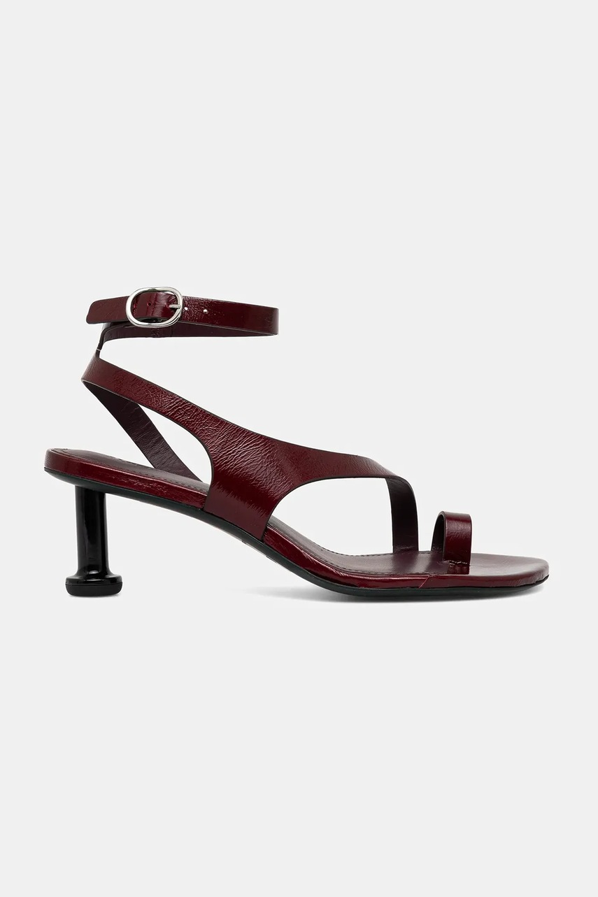 Кожаные сандалии Alohas Miquela цвет бордовый S100792-02