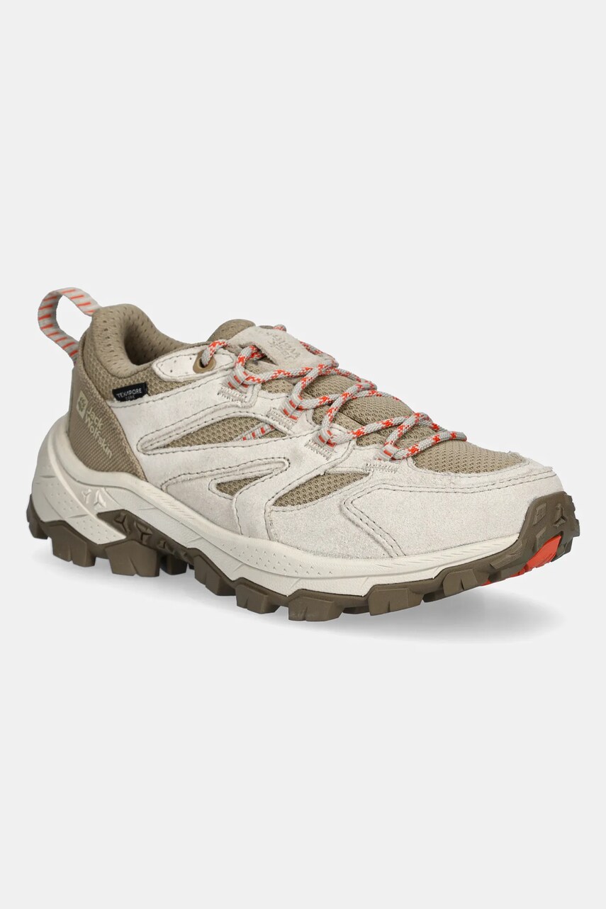 Levně Boty Jack Wolfskin Vojo Tour Texapore Low dámské, béžová barva, A62069