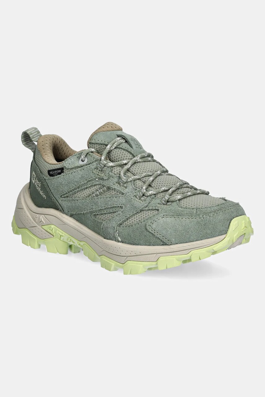 Jack Wolfskin pantofi Vojo Tour Texapore Low femei, culoarea verde, A62069
