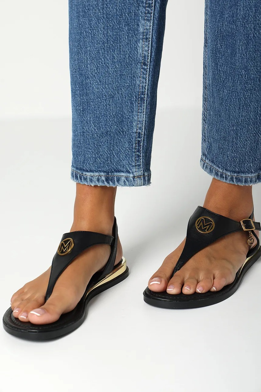 Δερμάτινα σανδάλια Mexx NYOBI PARADISE χρώμα: μαύρο, MI001607551W-01 φωτογραφία