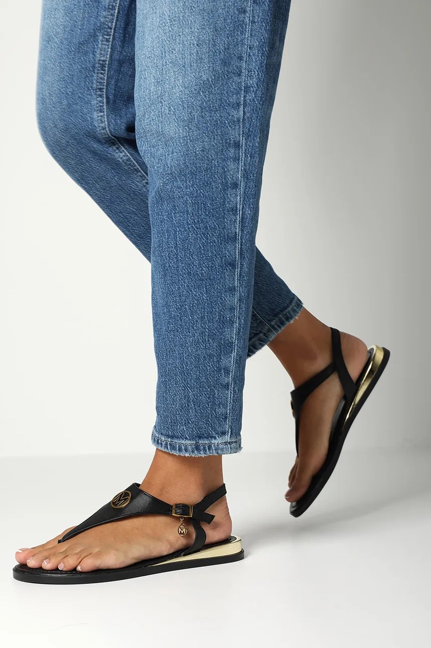 Δερμάτινα σανδάλια Mexx NYOBI PARADISE χρώμα: μαύρο, MI001607551W-01 φωτογραφία