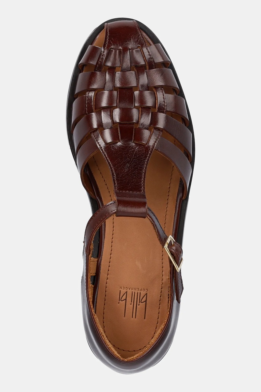 Δερμάτινα σανδάλια Billi Bi χρώμα: καφέ, A8435 φωτογραφία