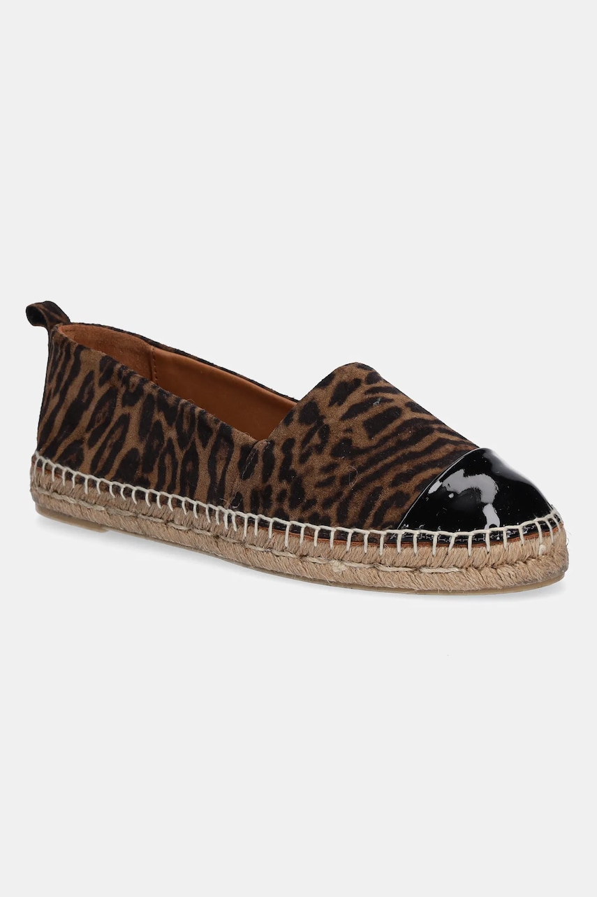 Billi Bi espadrile din piele întoarsă culoarea maro, A6700 Billi Bi espadrile din piele întoarsă culoarea maro, A6700