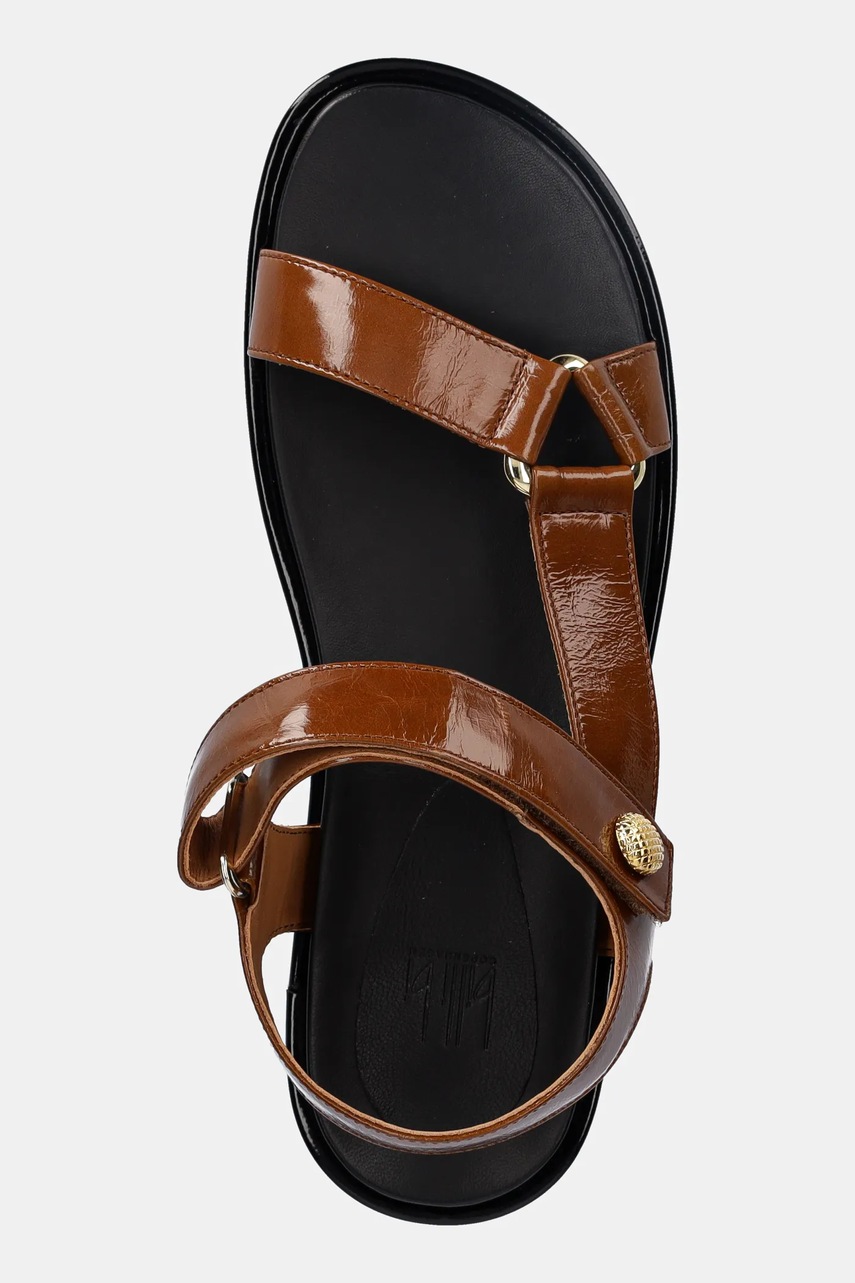 Δερμάτινα πέδιλα Billi Bi χρώμα: καφέ, A8522 φωτογραφία