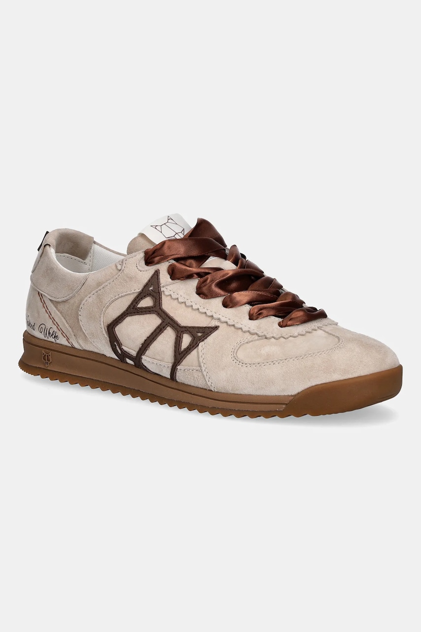Naked Wolfe sneakers din piele intoarsă Exposure femei, culoarea maro, Exposure Suede Tan Naked Wolfe sneakers din piele intoarsă Exposure femei, culoarea maro, Exposure Suede Tan